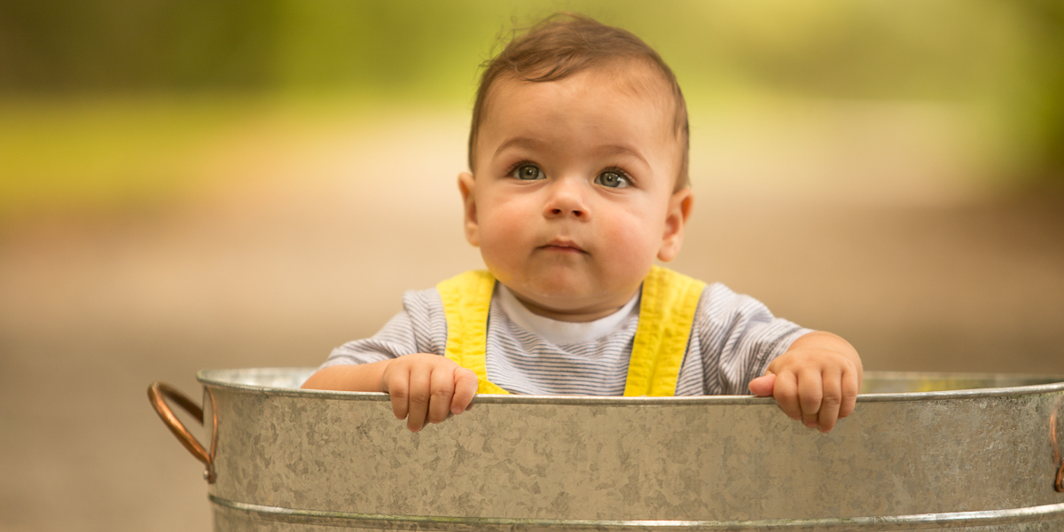 Outdoor Milestone Portraits for a one year old birthday by Colleen Hight Photography
